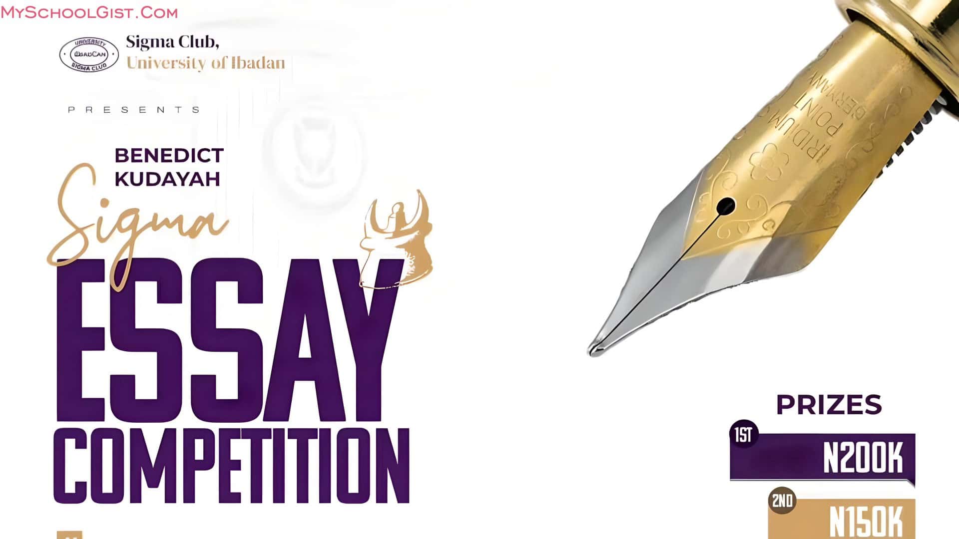 Benedict Kudaya Sigma Essay Competition 2024: UI Students, Enter Now! • MySchoolGist